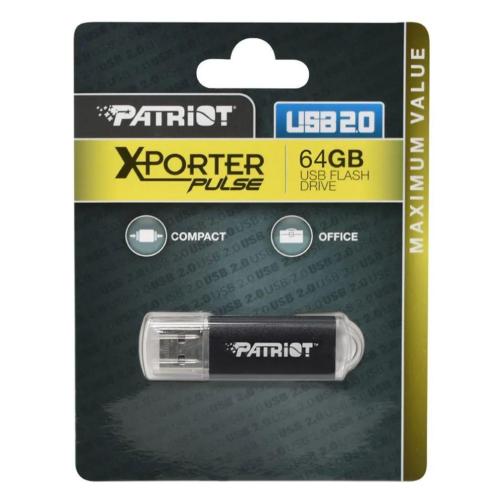Флешка Patriot 64GB Metal/Black Киев - изображение 2