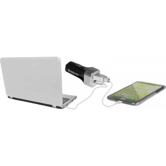 Автозарядка 2xUSB 27W (USB-C + USB-A) UCG-01 5V/5.4A Defender (83569) Киев