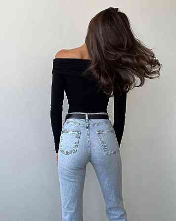 Жіночий романтичний боді з драпіруванням трикотаж масло Чорний Одеса