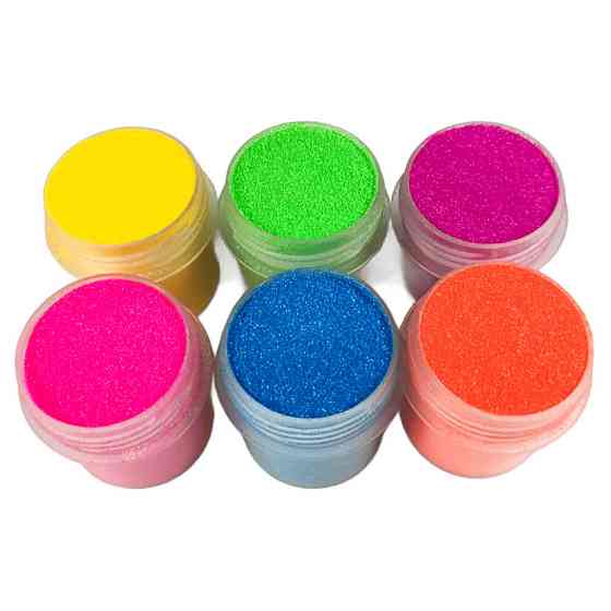 Набір гліттера великий для біо-тату №3 glitter-set-big-6x-3, 6 шт по 12 мл Вінниця