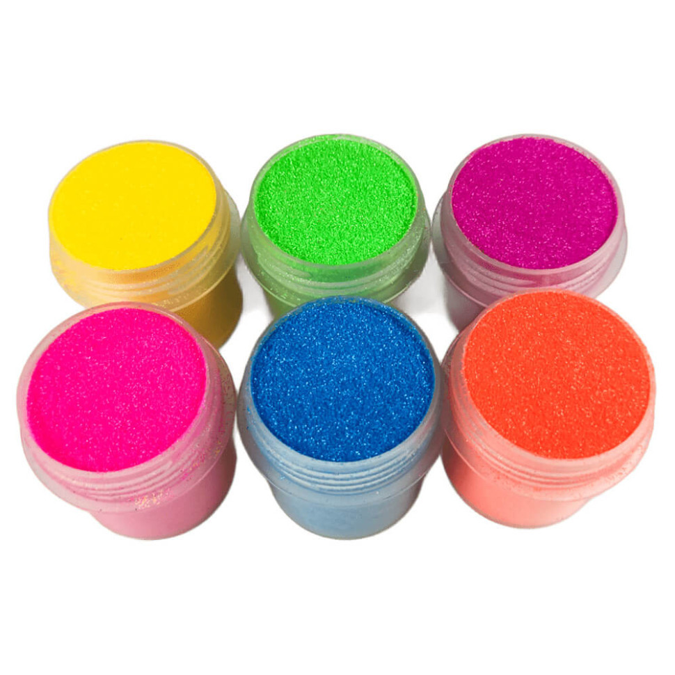 Набор глиттера большой для био-тату №3 glitter-set-big-6x-3, 6 шт по 12 мл Винница - изображение 1
