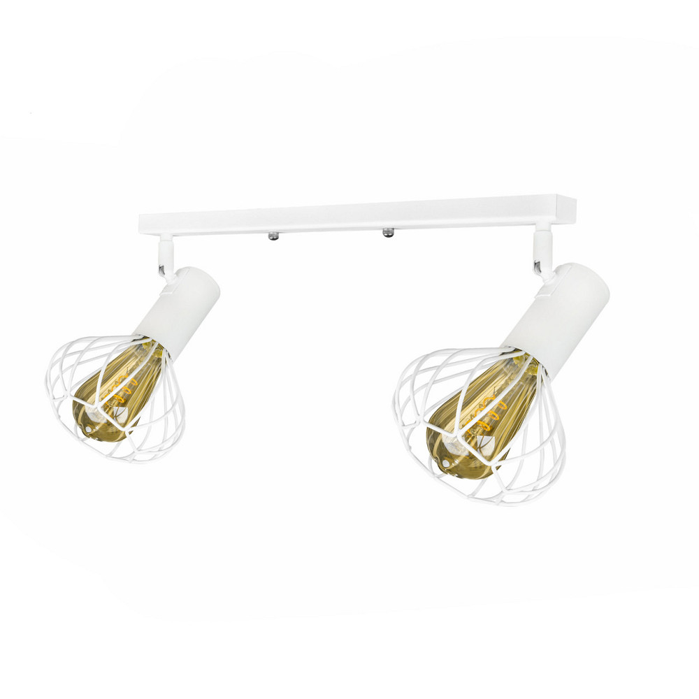 Потолочный поворотный светильник лофт Е27-2 Lotus NL 14151-2 WH Киев - изображение 3