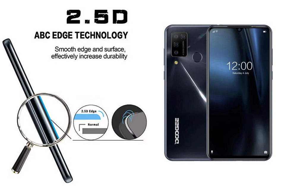 Защитное стекло ArmorGlass для DOOGEE N20, N20 Pro – устойчивое к царапинам и ударам Киев - изображение 2