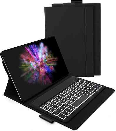 Захисний чохол-книжка з Bluetooth клавіатурою та RGB підсвіткою Samsung Galaxy Tab A 10.1 дюйма [SM- Дніпро