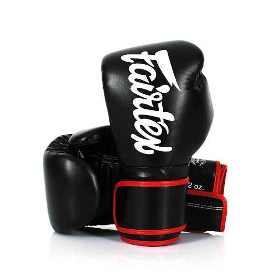 Боксерські рукавиці Fairtex BGV14 Black 12 унцій (бинти в комплекті) Каменское