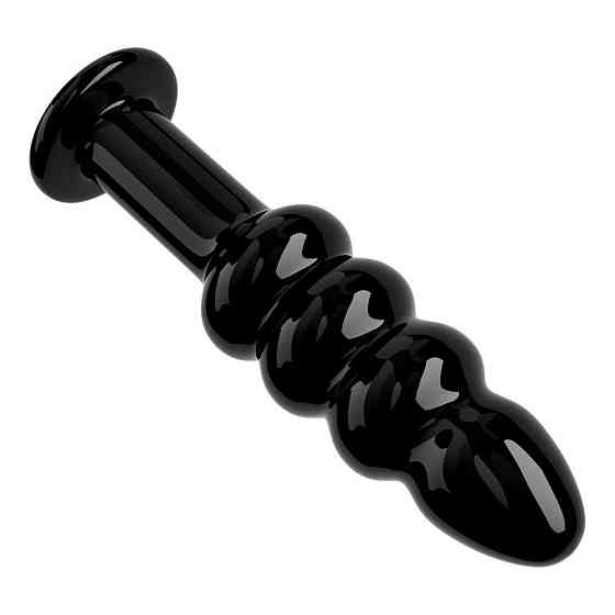 Стеклянный фаллоимитатор 5.5 GLASS ROMANCE CZARNY Sex Aura Киев