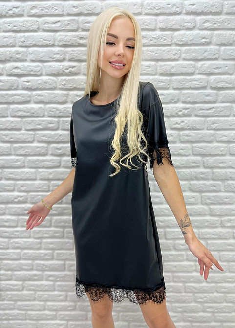 Сукня з екошкіри "Secret" оптом | Норма Київ - фото 2