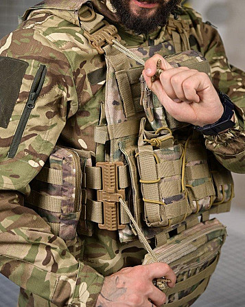 Плитоноска 4 точки скидання Single sword mtk з рюкзаком РП7354 Київ - фото 6