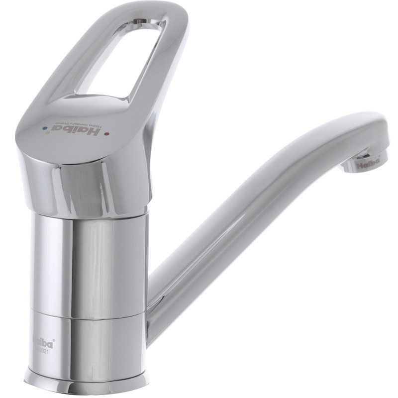 Смеситель для умывальника Haiba Opus 555 (излив 15 см) (HB0336) Киев - изображение 3