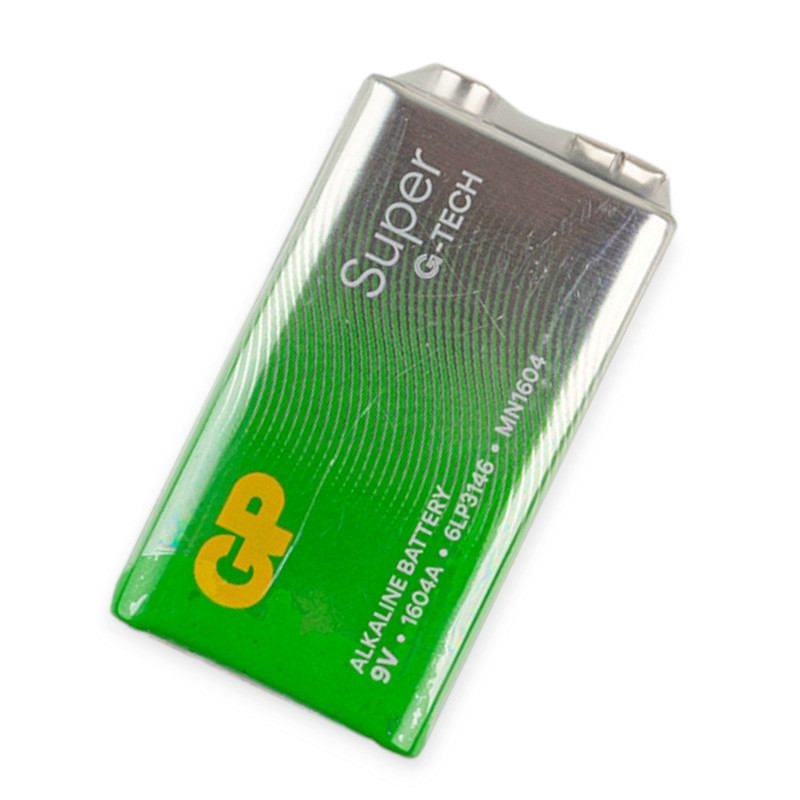 Батарейка "КРОНА" лужна 9.0V прямокутна GP Super G-Tech Alkaline плівка Мукачево - фото 1