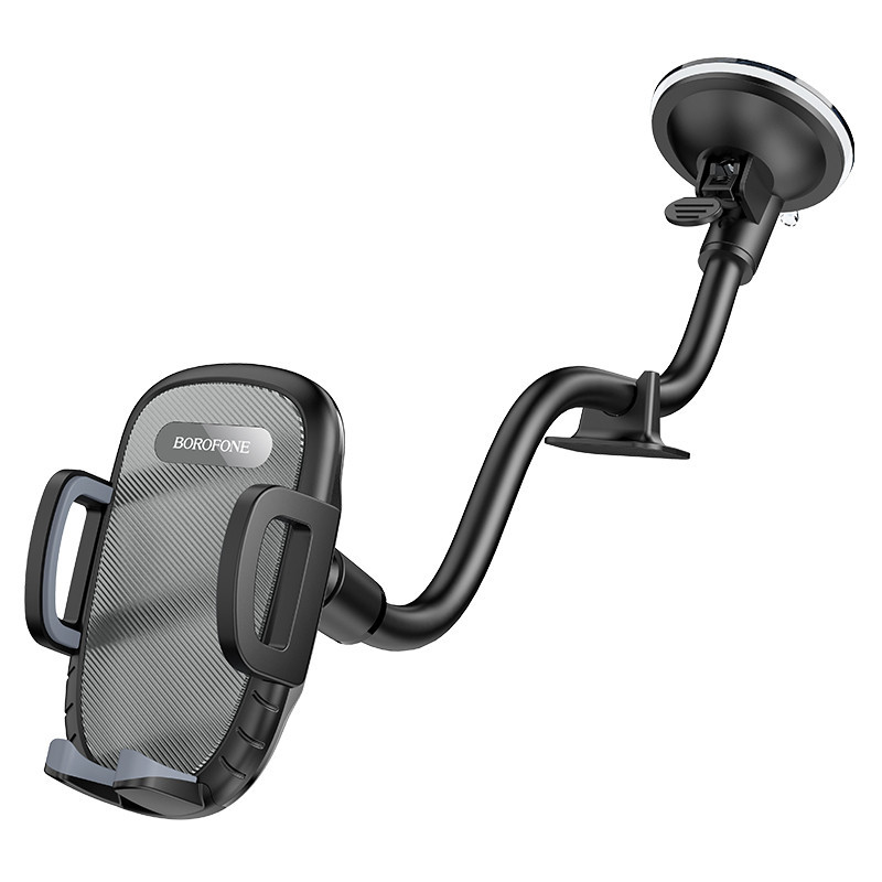Автотримач для телефона BOROFONE BH54 Racer windshield car holder Black Київ - фото 1