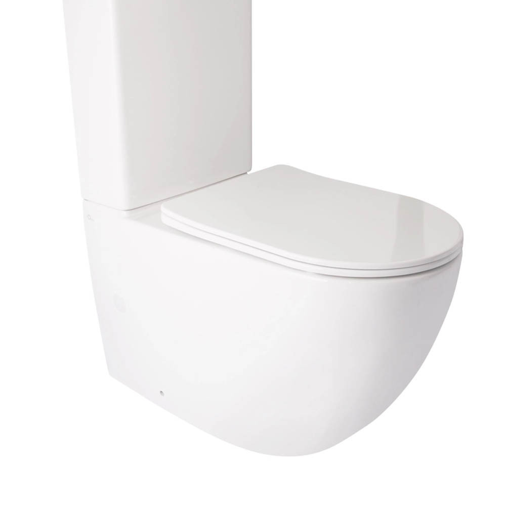 Qtap Jay чаша унітаза підлогового гір. випуск, нижній підвод, без сидіння 680*370*815mm WHITE Київ - фото 1