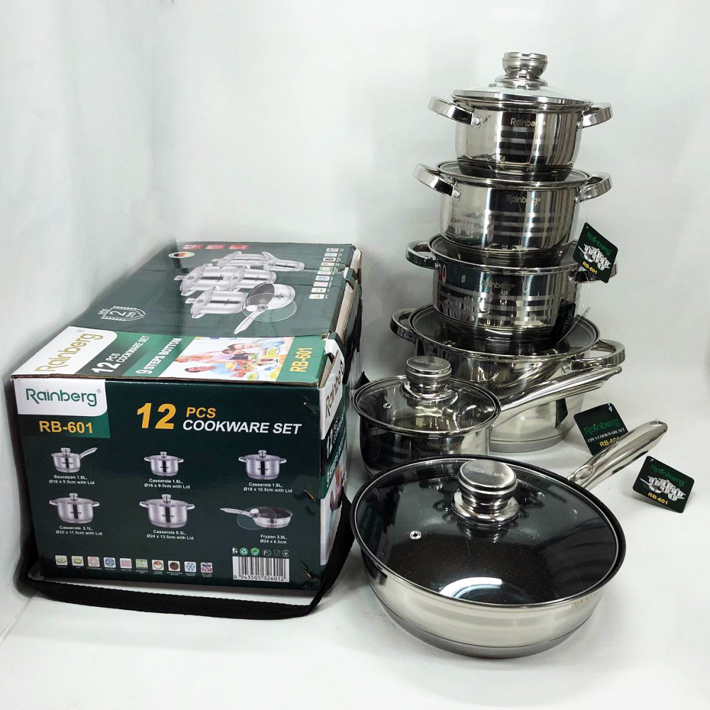 Набор кастрюль хорошего качевства, Набор кастрюль с антипригарным внутренним покрытием XV-66 Львов - изображение 5