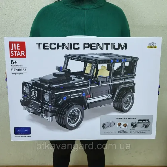 Конструктор машинка на радиоуправлении Гелинтваген Брабус Гелик 524 детали Technic с пультом черный FF 10031 Хмельницкий