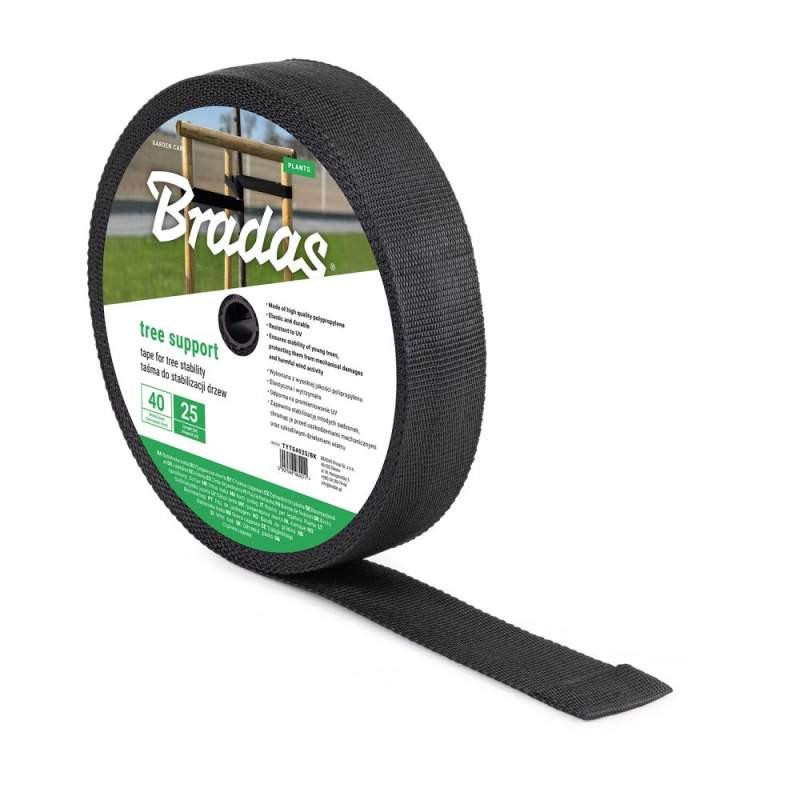 Стрічка для стабілізації дерев, TREE SUPPORT, 40 мм x 25 м, TYTS4025/BK Київ - фото 1