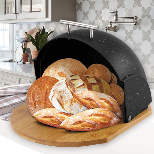 Хлібниця граніт чорний MR-1678G-BLACK Maestro Житомир - фото 11