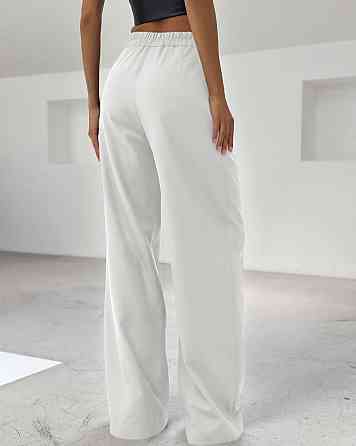 Женские базовые брюки палаццо костюмка Молочный, 46/48 Одесса