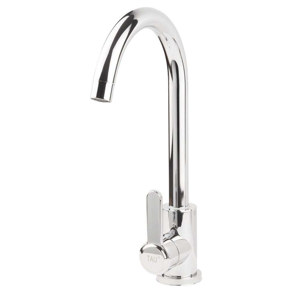 TAU Смеситель s18 Ø35 для кухни излив ухо на гайке SS TAU (9818100) Київ - фото 9