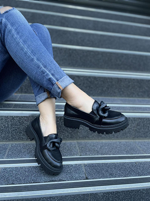 Olli Туфлі жіночі OLLI T-245-Астра чорні (весна-осінь, шкіра натуральна) (4771) лише 39р. Коломия - фото 4