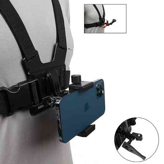 Кріплення на груди для телефону поворотне зі страховкою AC Prof KIT-27 Київ