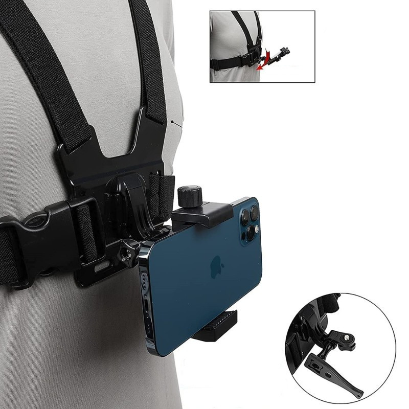 Кріплення на груди для телефону поворотне зі страховкою AC Prof KIT-27 Київ - фото 3