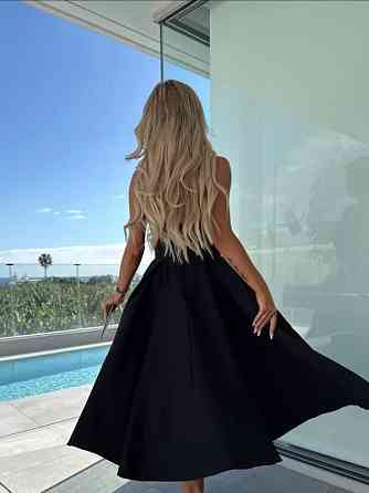 Женское романтическое платье с открытыми плечами креп костюмка Черный, 46/48 Одесса