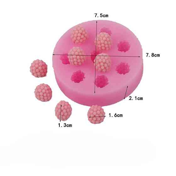 Молд силиконовый Ежевика 75 на 78 мм розовый Киев