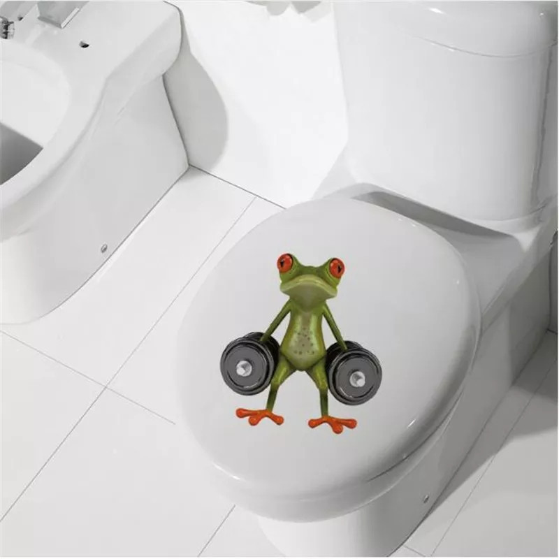 Наклейка Лягушка спортсменка 17 на 17 см разноцветный Киев - изображение 3