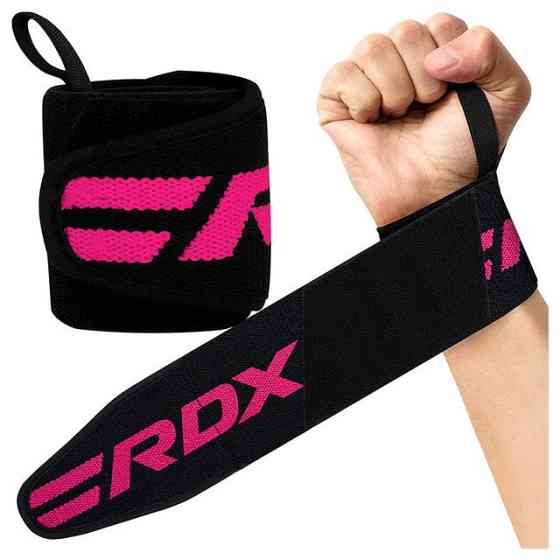 Бинти для зап'ястя (кистьові бинти) RDX W2 Gym Wrist Wraps Pink Pro Кам'янське