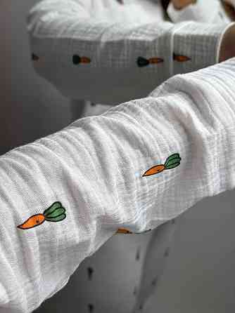 Женский комплект из натуральной ткани Морковка, Молочный, XS-S Харьков