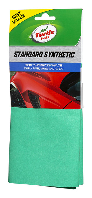 TURTLE WAX X400TD — Синтетична абсорбуюча серветка All Purpose Synthetic 400х350 мм | Серветка для сушіння та догляду за автомобіл Ковель - фото 1