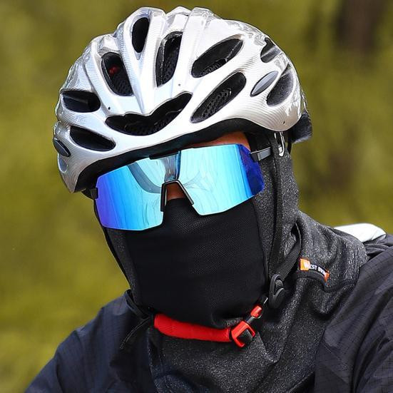 Зимняя флисовая балаклава West Biking черная Киев - изображение 2