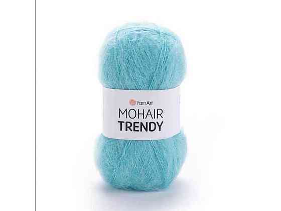Пряжа Mohair Trendy м′ятний 50% мохер 50% акрил 220м 100г 5шт/уп 142 ТМ YarnArt Київ
