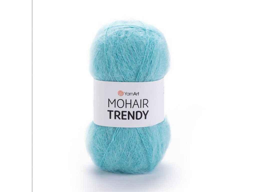Пряжа Mohair Trendy м′ятний 50% мохер 50% акрил 220м 100г 5шт/уп 142 ТМ YarnArt Київ - фото 1
