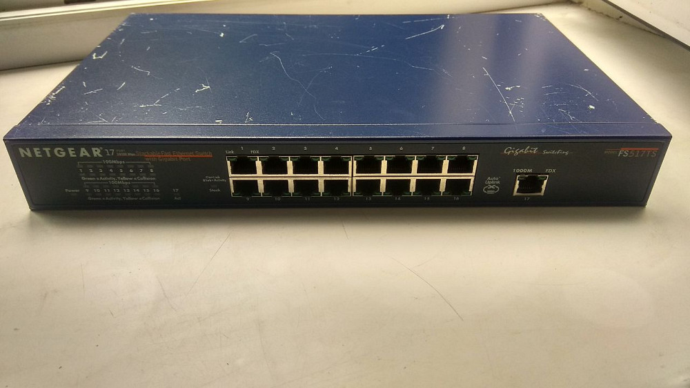 Комутатор некерований 17-портовий Netgear FS517TS (Б клас) Луцк - изображение 1