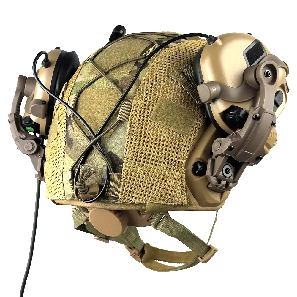 Комплект шолом кевларовий Fast Helmet NIJ IIIA + навушники Earmor M32 Mod3 з чебурашкою + кавер (розмір L) Вінниця - фото 6