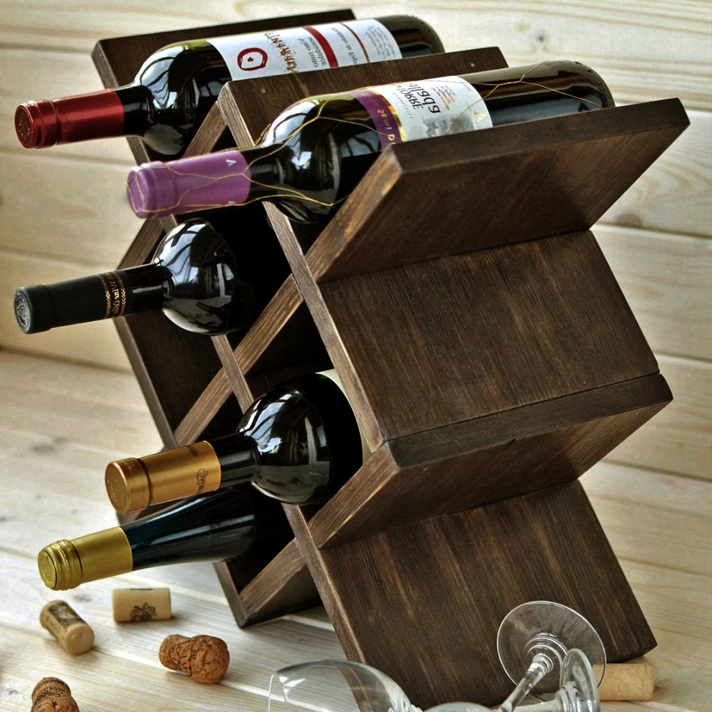 Настольная винная полка 