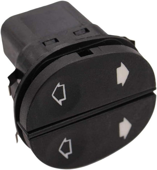 Регулятор стеклоподъемника 96FG14529BC черный водительский с кнопкой совместим с Fiesta Fusion KA Puma Tourneo Киев - изображение 1