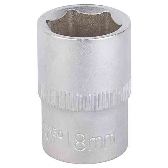 Насадка шестигранна коротка 1/2" 18 мм CrV mid SIGMA (6071181) Київ