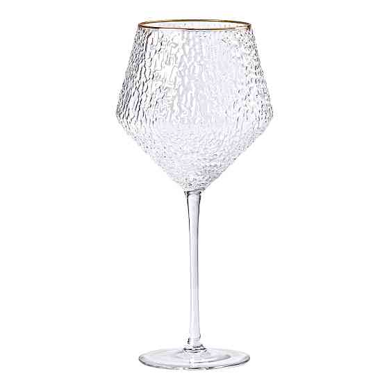 Yiwu Набір фактурних келихів, 600 мл з тонкою ніжкою, комплект з 6, для вина HP-16-3 Коломия