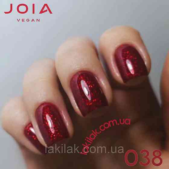 Гель-лак JOIA vegan 038 вишневий з шимером, 6 мл Херсон
