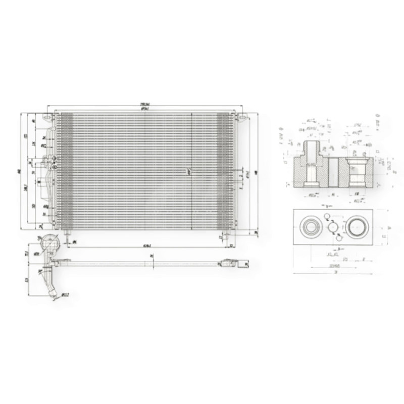 Радіатор Опель Omega B (94-03) кондиціонера Мукачево - фото 1