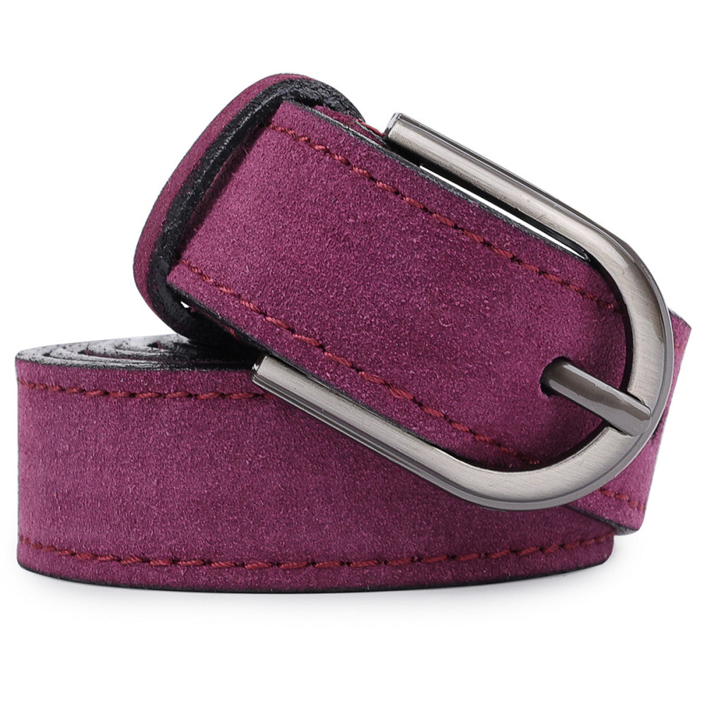 Превосходный замшевый женский ремень Vintage 20801 Фиолетовый Киев - изображение 7