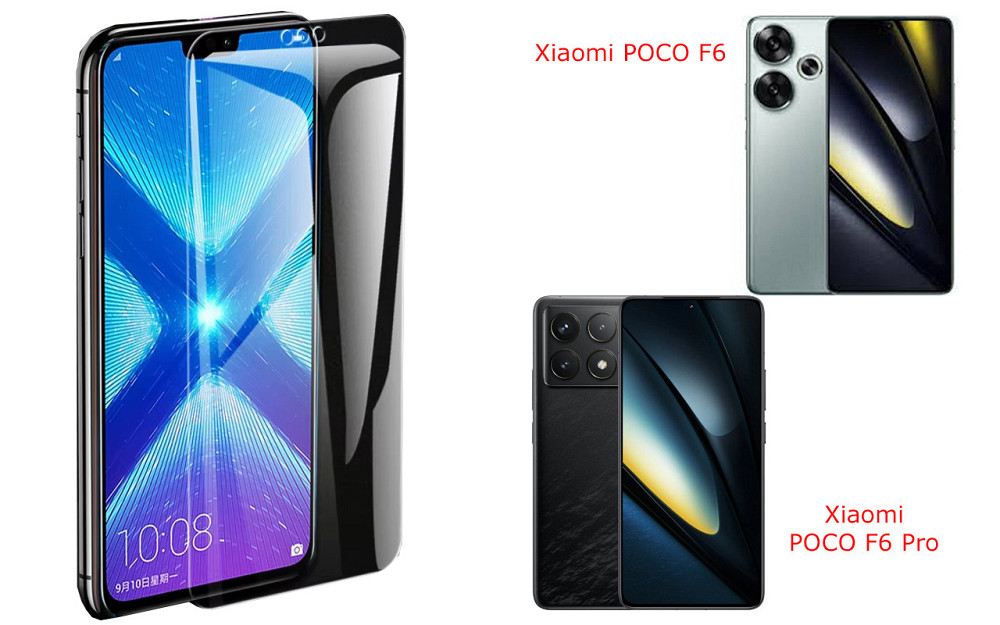 Защитное стекло NeoGlass для Xiaomi POCO F6, POCO F6 Pro – ультрапрозрачное и устойчивое Киев - изображение 2