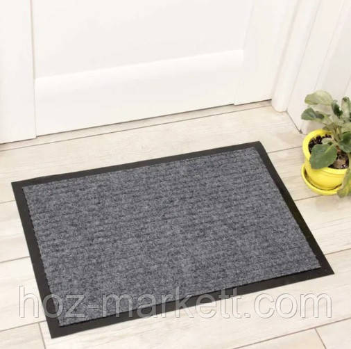 Коврик 40 х 60 см серый в прихожую грязезащитный килим Харьков - изображение 1