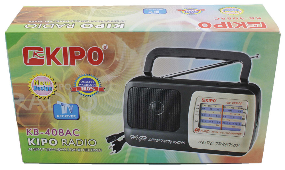 Радіоприймач кипо Kipo KB-408AC, AM/FM/TV/SW1.5W2 перший сорт Дніпро - фото 2