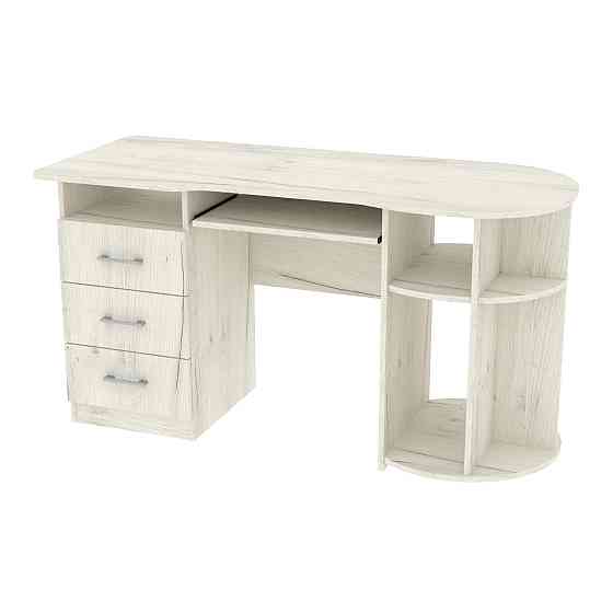 Стол письменный СКП-2 №11, Дуб Крафт Білий, 1300/600/760 Львов