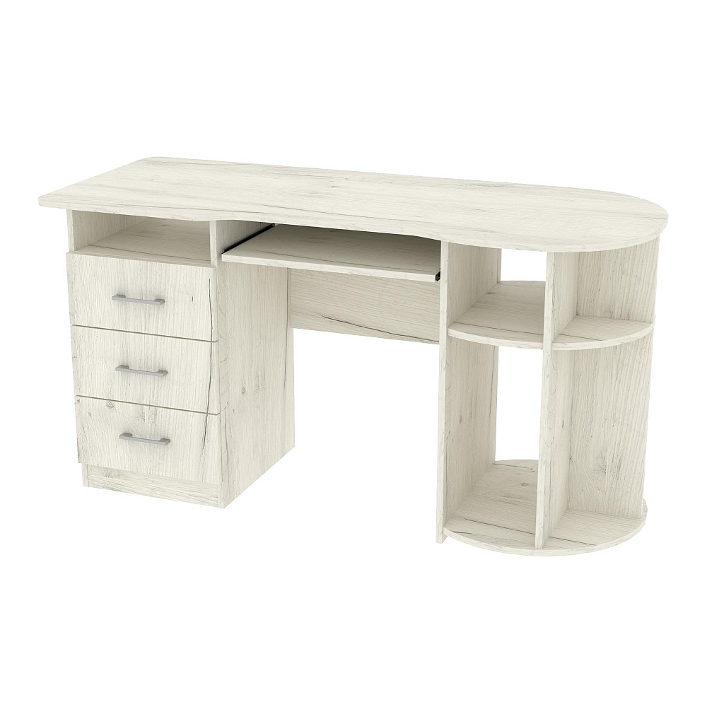 Стол письменный СКП-2 №11, Дуб Крафт Білий, 1300/600/760 Львов - изображение 1