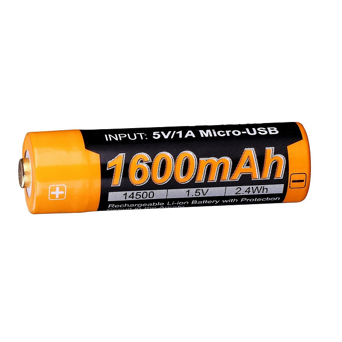 Акумулятор 14500 АА Fenix ​​ARB-L14-1600U Li-ion з micro-USB зарядкою Вінниця - фото 7