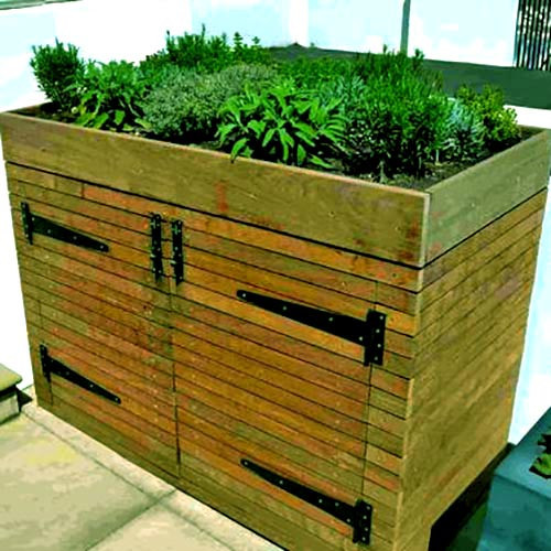 Бокс для сміттєвого бака "Чівал" мускат Миколаїв - фото 1